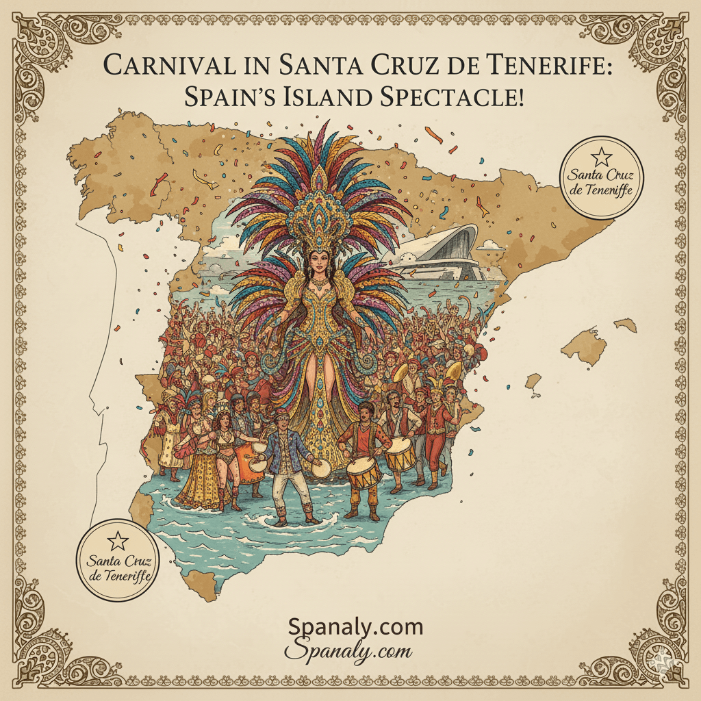 Colorful costumes and parade at the Santa Cruz de Tenerife Carnival - Best carnival outside Brazil