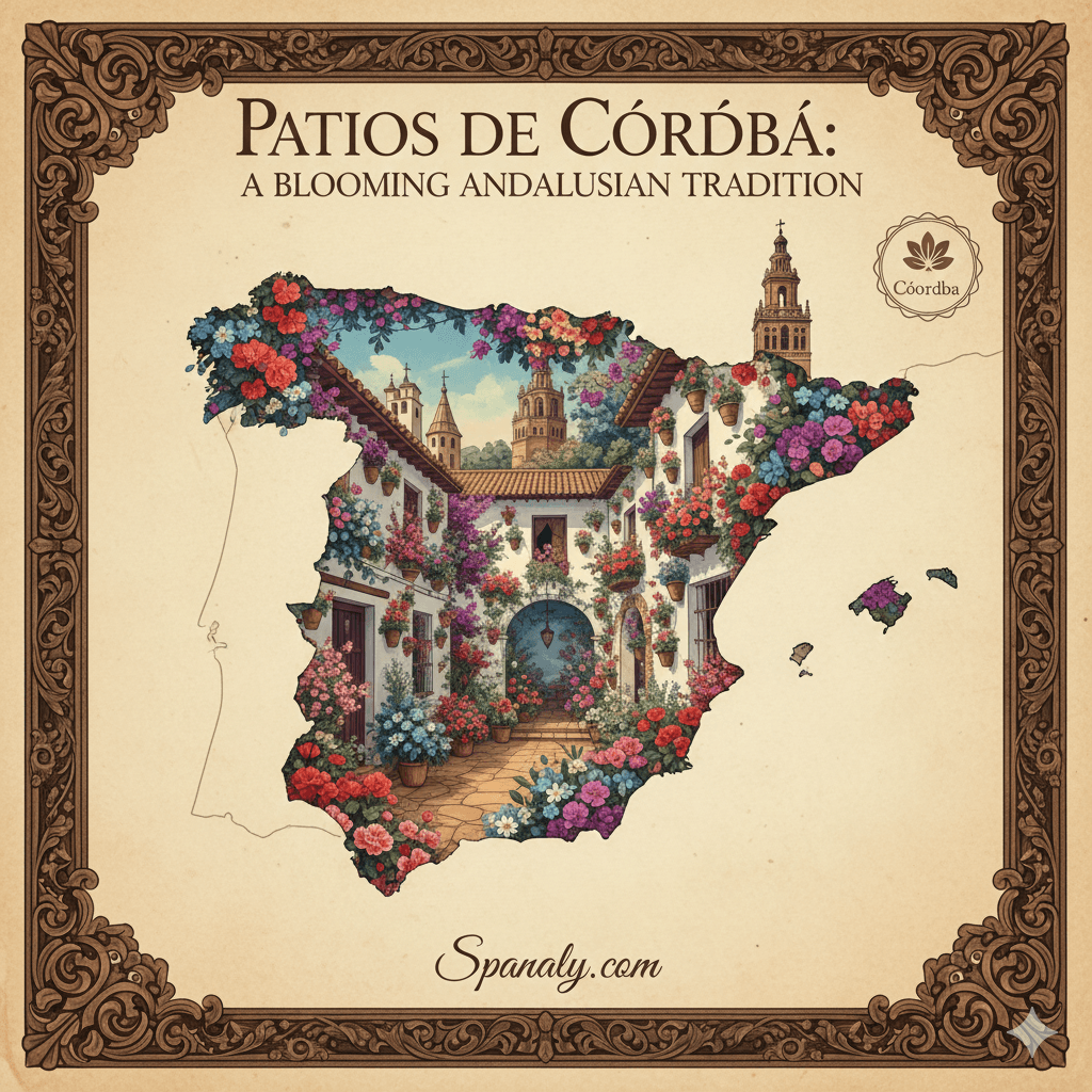 Beautifully decorated flowery courtyards during the Patios de Córdoba festival - UNESCO recognized event