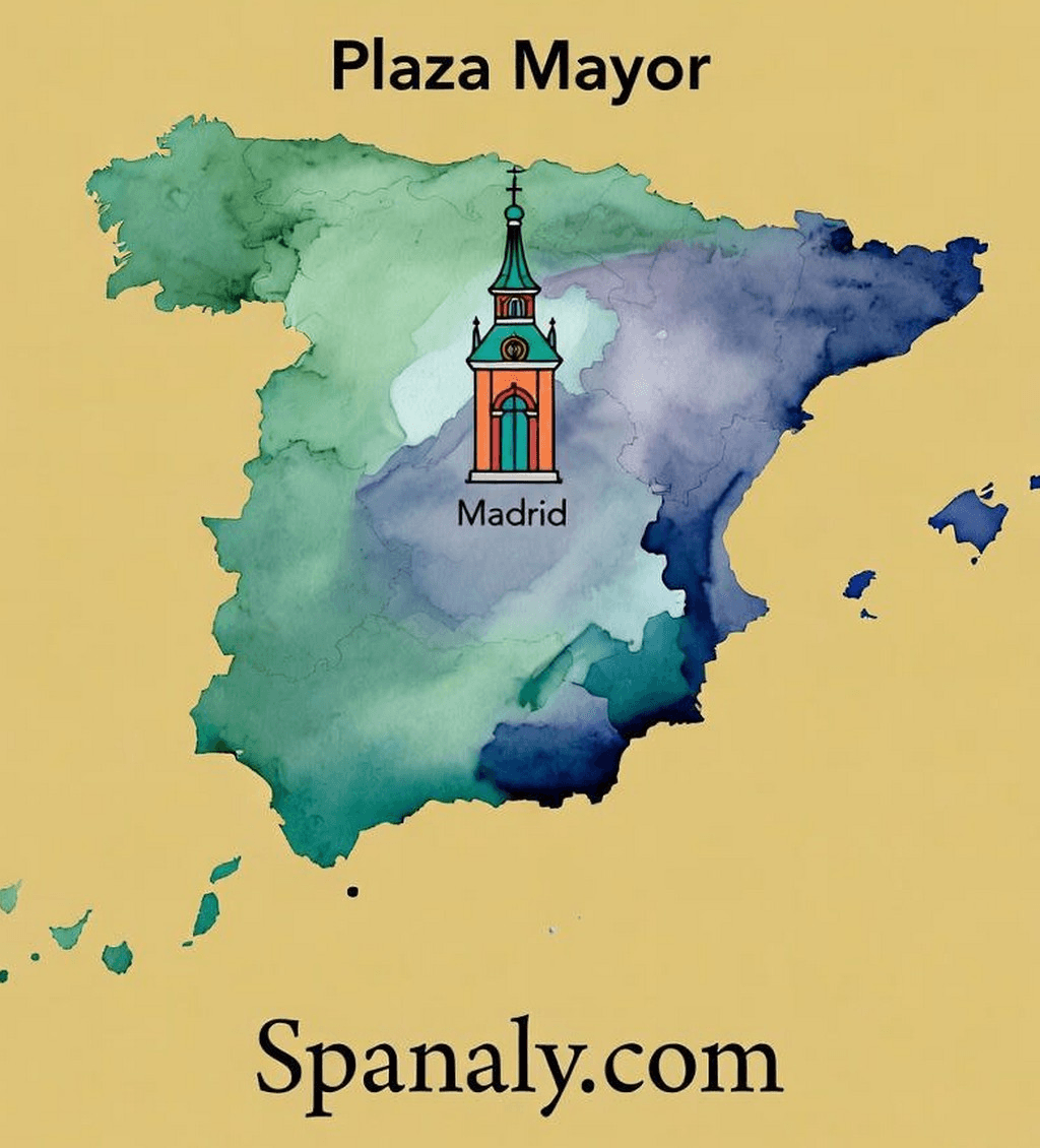 Plaza Mayor, iconic square in central Madrid