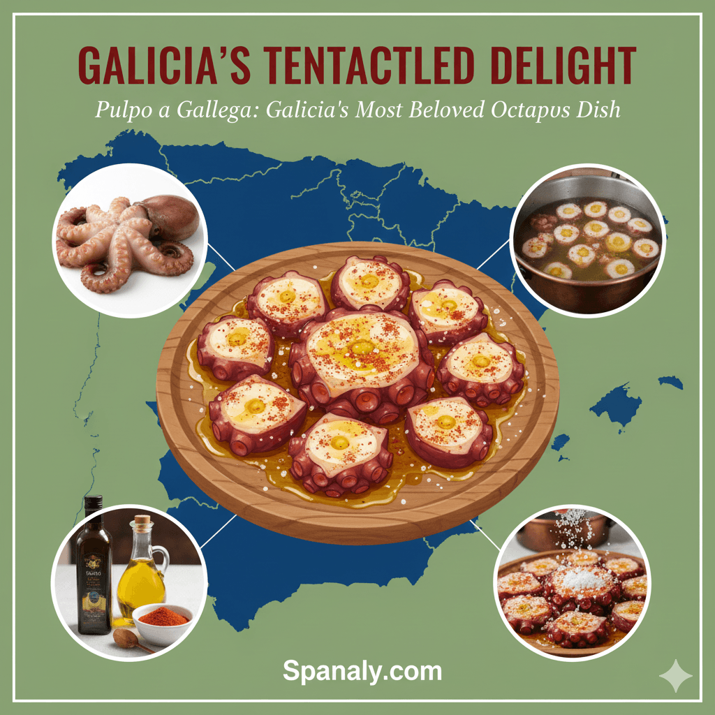 Pulpo a la Gallega, Galician Octopus with paprika