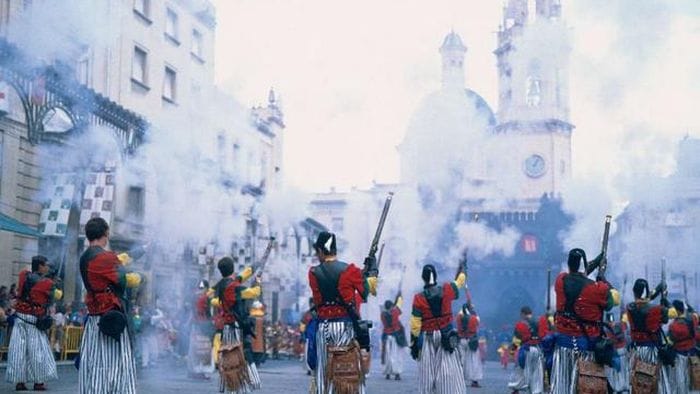 The Rhythm of the Festival Moros y Cristianos of Alicante spanaly