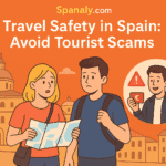 Travelers staying safe in Spain and avoiding common tourist scams