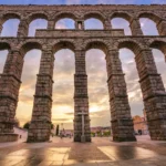 aqueduct of segovia spain spanaly