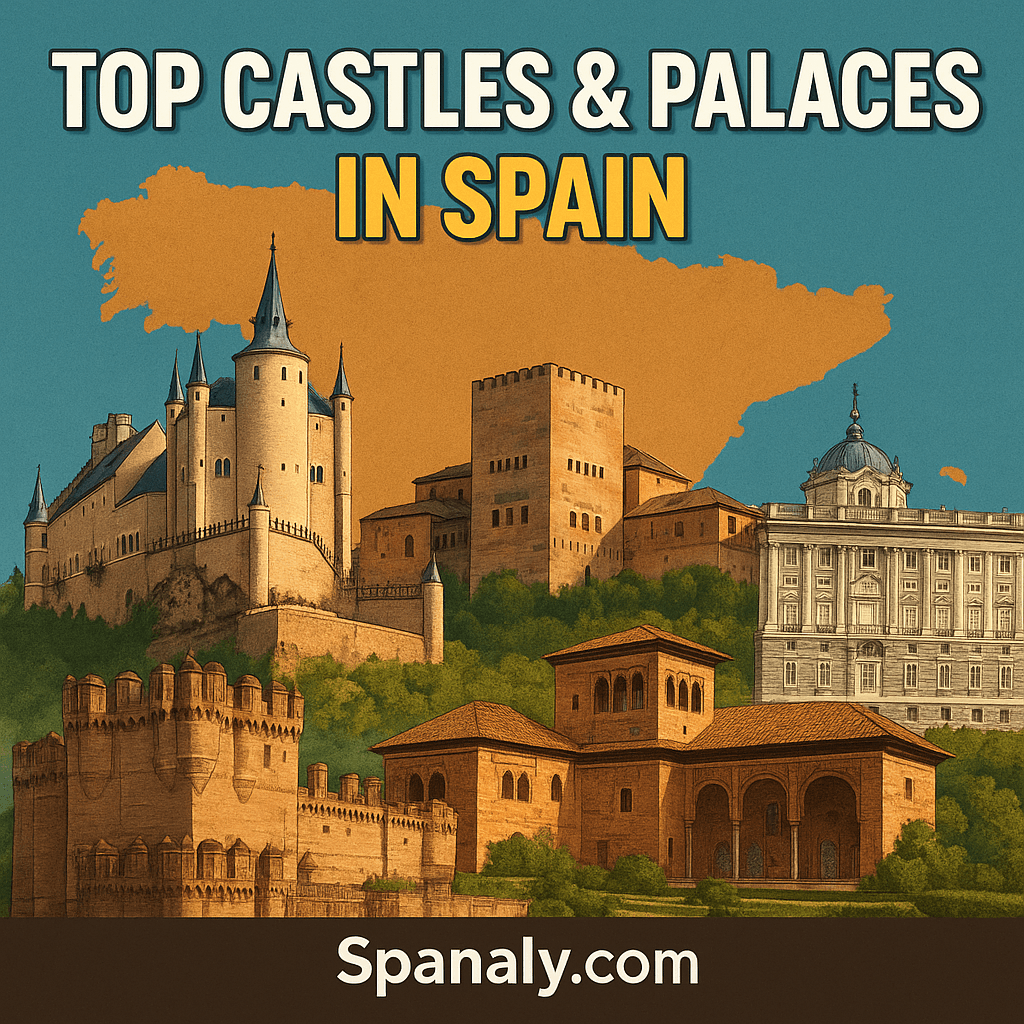 Discover the top castles and palaces in Spain, from medieval fortresses to royal residences. Explore history, architecture, visitor tips, and must-see landmarks across Spain.