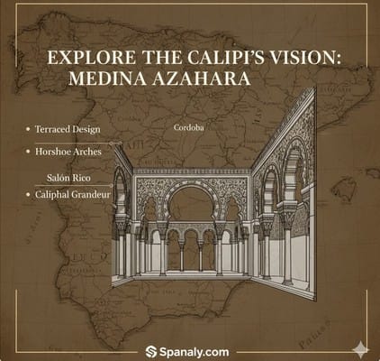 Visitors exploring the Museum and Interpretation Center of Medina Azahara in Cordoba, featuring archaeological artifacts and architectural models of the Umayyad city