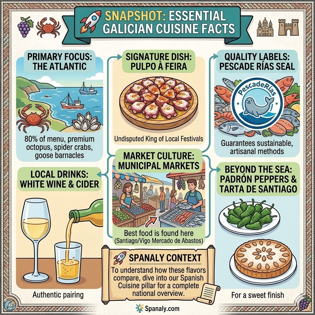 🍽️ Galician vs. Andalusian Cuisine: The Atlantic vs. The Mediterranean