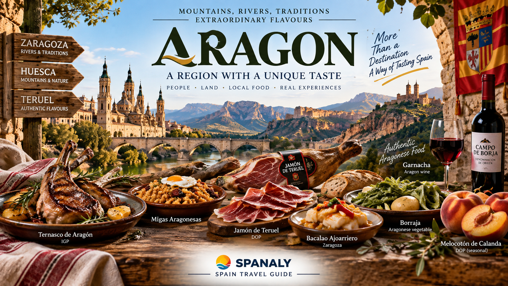 Traditional Aragonese food and regional ingredients