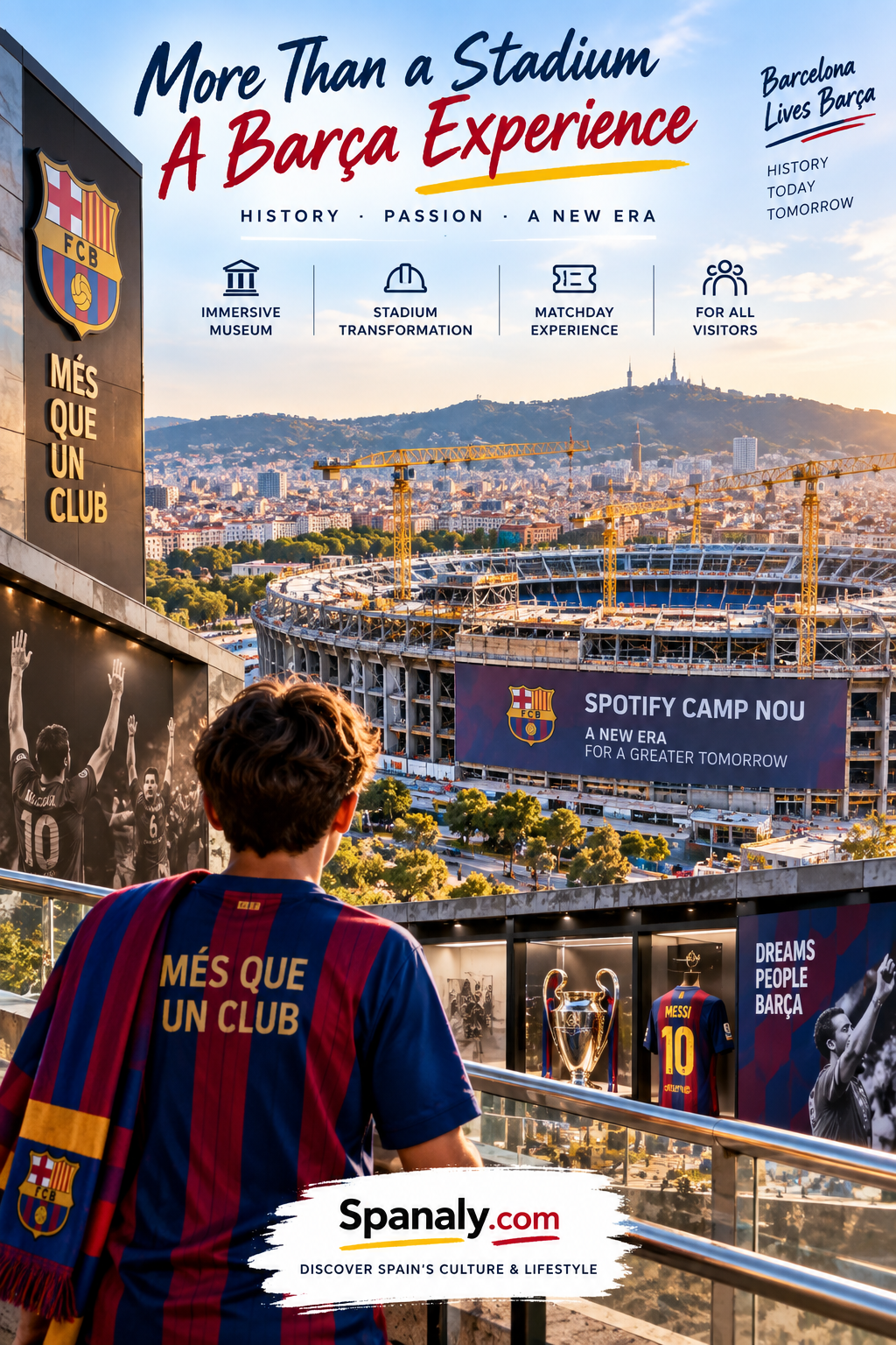 Camp Nou and FC Barcelona visitor experience in Barcelona
