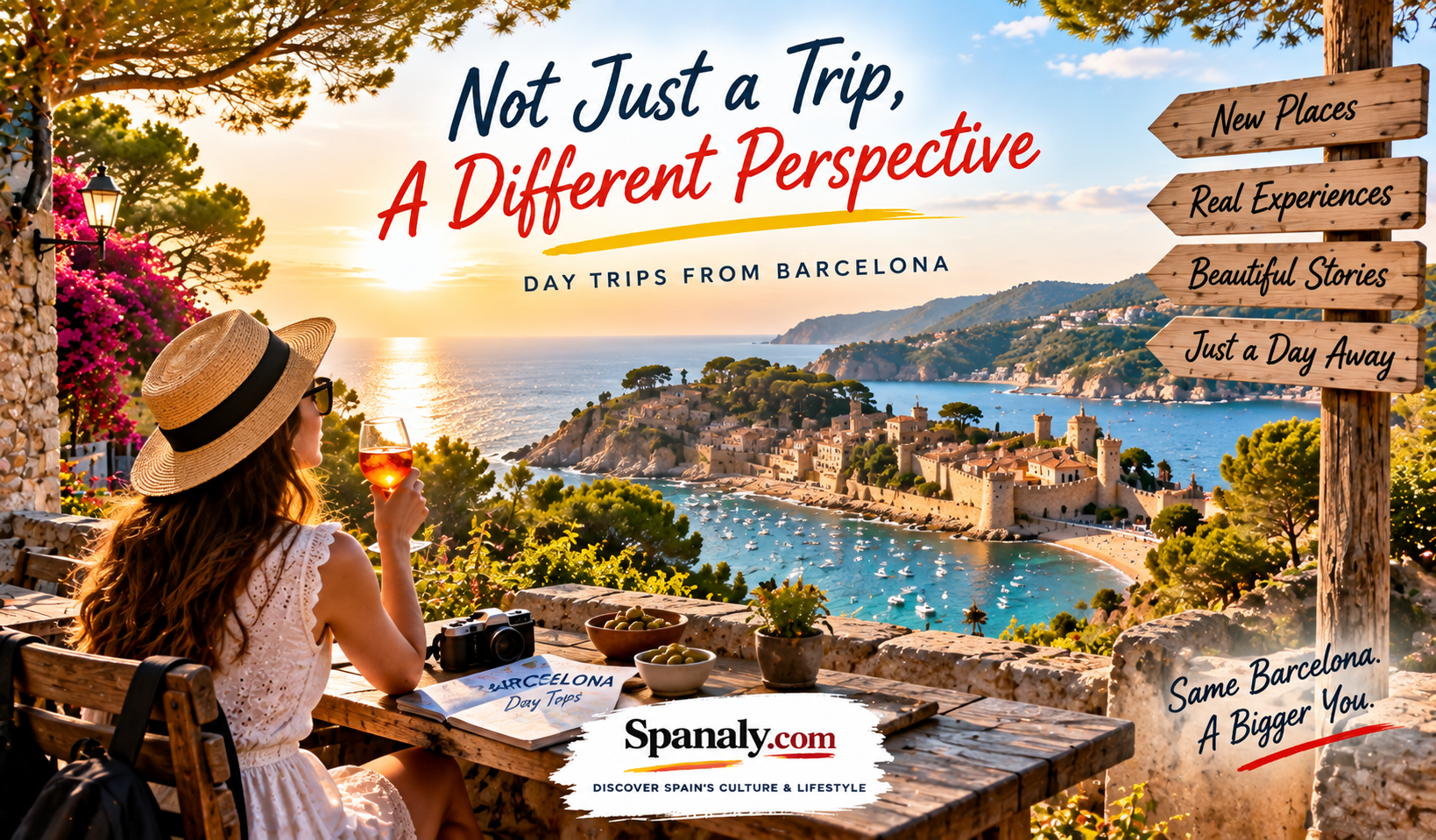 Catalonia landscape on a day trip from Barcelona