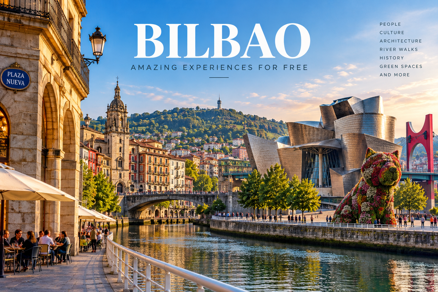Free things to do in Bilbao including architecture river walks and public art